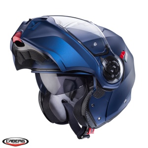 Casca modulabila (flip-up) Caberg model Duke Evo SV albastru mat Yama Pinlock ready - lentila Pinlock inclusa - Img 3