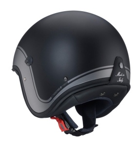 Casca open face (jet) Caberg model Freeride X Imola D5 negru/gun metal (titanium) mat (fibra de sticla) - Img 3