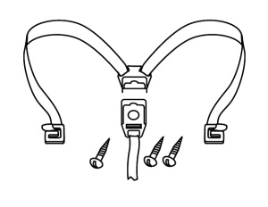 Flexible strap SHAD D1B4CGR for SH42/SH43/SH46