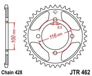 Foaie spate JT JTR 462-49 49T, 428 - Img 2