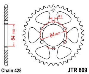 Foaie spate JT JTR 809-53 53T, 428 - Img 2