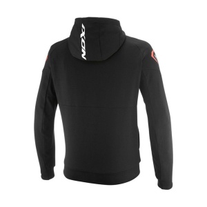 Geaca (hanorac tip hoodie) motociclete barbati Urban Ixon vara model Touchdown Ultra MS culoare: negru/alb/rosu - Img 2