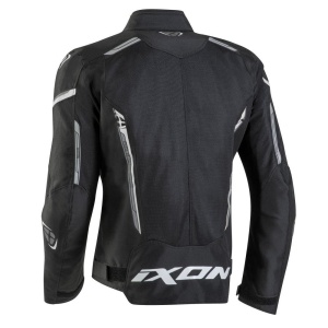 Geaca (jacheta) motociclete barbati Racing/Roadster Ixon vara model Striker AIR WP MS culoare: negru/alb - Img 2