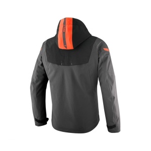 Geaca (jacheta) motociclete barbati Touring/Adventure/Urban Ixon All season model Burning MS culoare: antracit/negru/rosu neon (geaca laminata; waterproof si pe exterior) - Img 2
