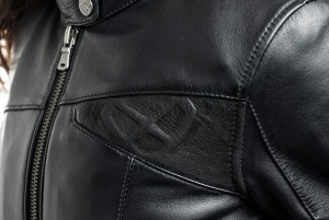 Geaca (jacheta) motociclete femei piele Urban/Heritage Ixon All season model Cranky LS culoare: negru - Img 3