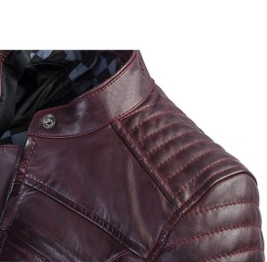 Geaca (jacheta) motociclete femei piele Urban/Heritage Ixon All season model Spark LS culoare: burgundy (visiniu) - Img 3