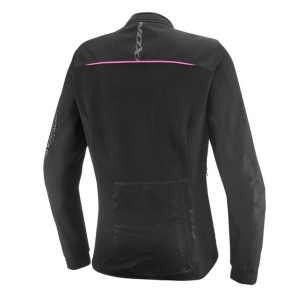 Geaca (jacheta) motociclete femei Roadster Ixon vara model Ostro LS culoare: negru/roz - Img 2