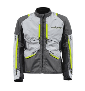 Geaca motociclete Seventy all season SD-JT67 Tanami Negru/Gri/Galben fluor - Img 7