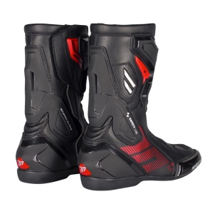Ghete (cizme) moto Racing Unisex Seventy model SD-BR26 Alpha culoare: negru/rosu/alb - Img 2