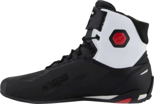 Ghete moto ALPINESTARS FASTER 4 Negru-Alb-Rosu - Img 6