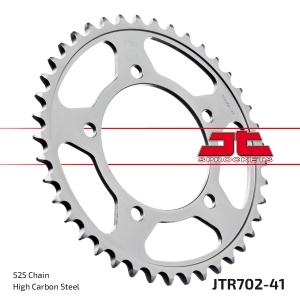 Kit de lant D.I.D Chain - Argintiu chain 525 VX, X-ring (X, NX, QX, XS), CHK front sprocket JT CHK rubber cushioned, CHK rear sprocket JT pentru APRILIA SL 1000 Falco 2000-2006 - Img 7