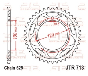 Kit de lant D.I.D Chain - Argintiu chain 525 ZVM-X, X-ring (X, NX, QX, XS), CHK front sprocket JT, CHK rear sprocket JT pentru APRILIA Tuono 1000 V4 R (APRC) 2012-2016 - Img 6