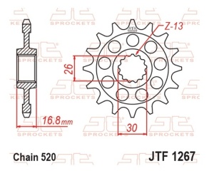 Kit de lant D.I.D Chain - Argintiu lant 520 VX, X-Ring, pinion fata JT, foaie spate JT pentru HONDA XL 750 Transalp 2023-2024 - Img 4
