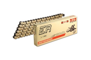 Kit de lant D.I.D Chain - Auriu chain 420 NZ, Non-sealed, CHK front sprocket JT, CHK rear sprocket SUPERSPROX pentru YAMAHA TT-R 110 E 2008-2025 - Img 1