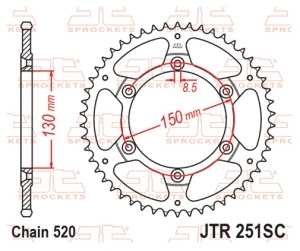 Kit de lant D.I.D Chain - Auriu chain 520 ERT, Non-sealed, CHK front sprocket JT, CHK rear sprocket JT pentru YAMAHA WR 250 F 2021-2025 - Img 6