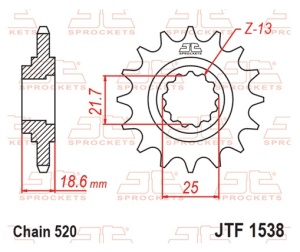 Kit de lant D.I.D Chain - Auriu chain 520 ZVM-X, X-ring (X, NX, QX, XS), CHK front sprocket JT CHK rubber cushioned, CHK rear sprocket JT pentru KAWASAKI Z 750 / S 2004-2012 - Img 3