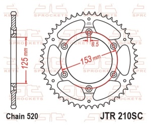 Kit de lant D.I.D Chain - Auriu lant 520 ERT, Non-sealed, pinion fata JT, foaie spate JT pentru HONDA CRF 450 RX 2017-2021 - Img 6