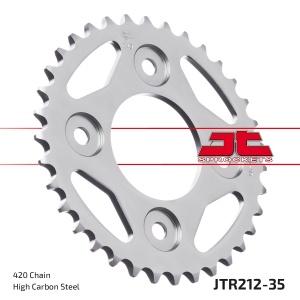 Kit de lant EK - Argintiu chain 420 DEH, Non-sealed, CHK front sprocket JT, CHK rear sprocket JT pentru HONDA ANF 125 Innova 2003-2012 - Img 6