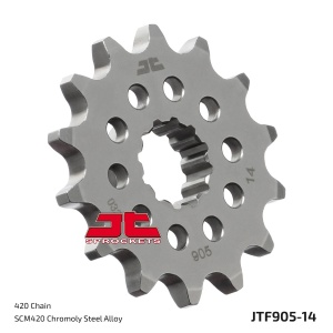 Kit de lant EK - Argintiu chain 420 SH, Non-sealed, CHK front sprocket JT, CHK rear sprocket JT pentru HUSQVARNA TC 65 2024 - Img 3