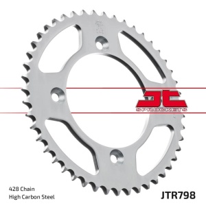 Kit de lant EK - Argintiu chain 428 SHDR, Non-sealed, CHK front sprocket JT, CHK rear sprocket JT pentru SUZUKI RM 85 2002-2020 - Img 6