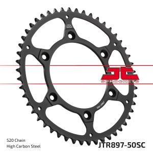 Kit de lant EK - Argintiu chain 520 H, Non-sealed, CHK front sprocket JT, CHK rear sprocket JT pentru KTM MX 250 1990-1995 - Img 5