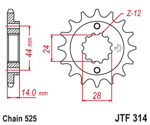 Kit de lant EK - Argintiu chain 525 SRO, O-ring, CHK front sprocket JT CHK rubber cushioned, CHK rear sprocket JT pentru HONDA XRV 750 Africa Twin 1993-2003 - Img 3