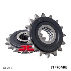 Kit de lant EK - Argintiu chain 525 SRX, X-ring (X, NX, QX, XS), CHK front sprocket JT CHK rubber cushioned, CHK rear sprocket JT pentru APRILIA RSV4 1000 R (Factory) 2011-2013 - Img 4
