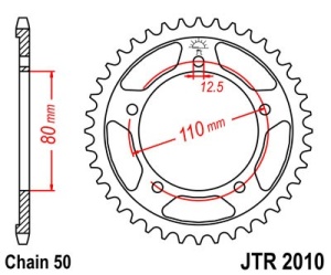 Kit de lant EK - Auriu chain 530 ZVX, X-ring (X, NX, QX, XS), CHK front sprocket SUPERSPROX, CHK rear sprocket JT pentru TRIUMPH Legend TT 900 1999-2000 - Img 4