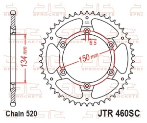 Kit de lant EK - Auriu lant 520 MRD, Non-sealed, pinion fata JT, foaie spate JT pentru KAWASAKI KX 250 (F) 4T 2006-2010 - Img 6