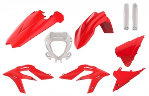 Kit plastice POLISPORT 91059 enduro Red/White