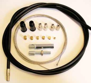 Kit universal cablu de acceleratie motocicleta 2 timpi Venhill U01-4-100 1,35 m