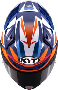 KYT R1R CARBON DIAMOND BLUE ORANGE - Img 9