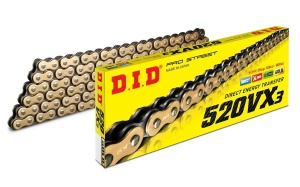 Lant VX series X-Ring D.I.D Chain 520VX3 106 zale auriu/negru