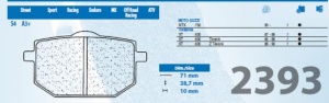 Placute de frana Carbone Lorraine 2393 S4