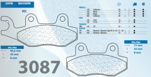 Placute de frana Carbone Lorraine 3087 MSC