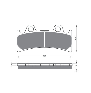Placute de frana fata GOLDFREN 054 S3