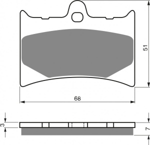 Placute de frana GOLDFREN 019 K5