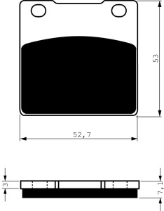 Placute de frana GOLDFREN 053 AD