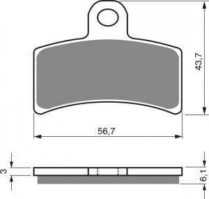 Placute de frana GOLDFREN 143 K5