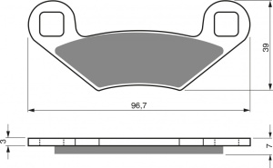 Placute de frana GOLDFREN 162 AD OFF-ROAD FRONT