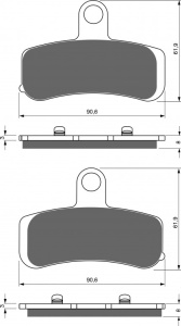Placute de frana GOLDFREN 275 S33 STREET FRONT