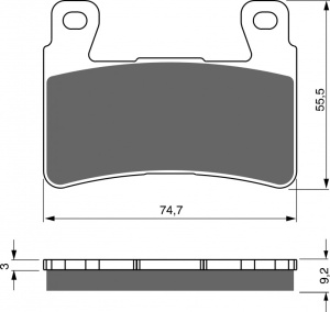 Placute de frana GOLDFREN 279 S3