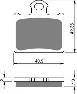 Placute de frana GOLDFREN 297 K5