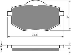 Placute de frana GOLDFREN 322 AD STREET