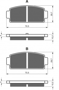 Placute de frana GOLDFREN 362 K5