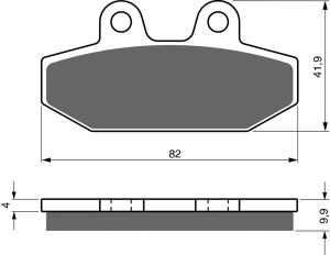 Placute de frana GOLDFREN 395 S3