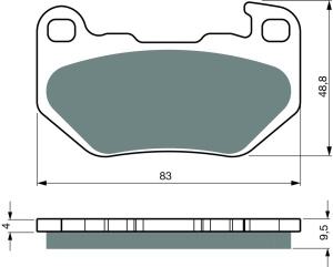 Placute de frana GOLDFREN 445 S3