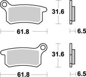 Placute de frana Nitro Brake Pads