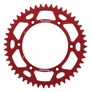 Rear ALU sprocket SUPERSPROX RAL-1512:48-RED Rosu 48T, 520