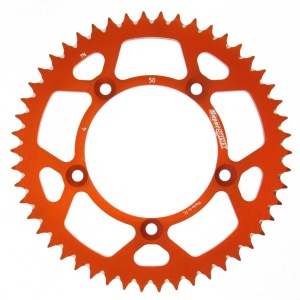 Rear ALU sprocket SUPERSPROX RAL-4:50-ORG portocaliu 50T, 420